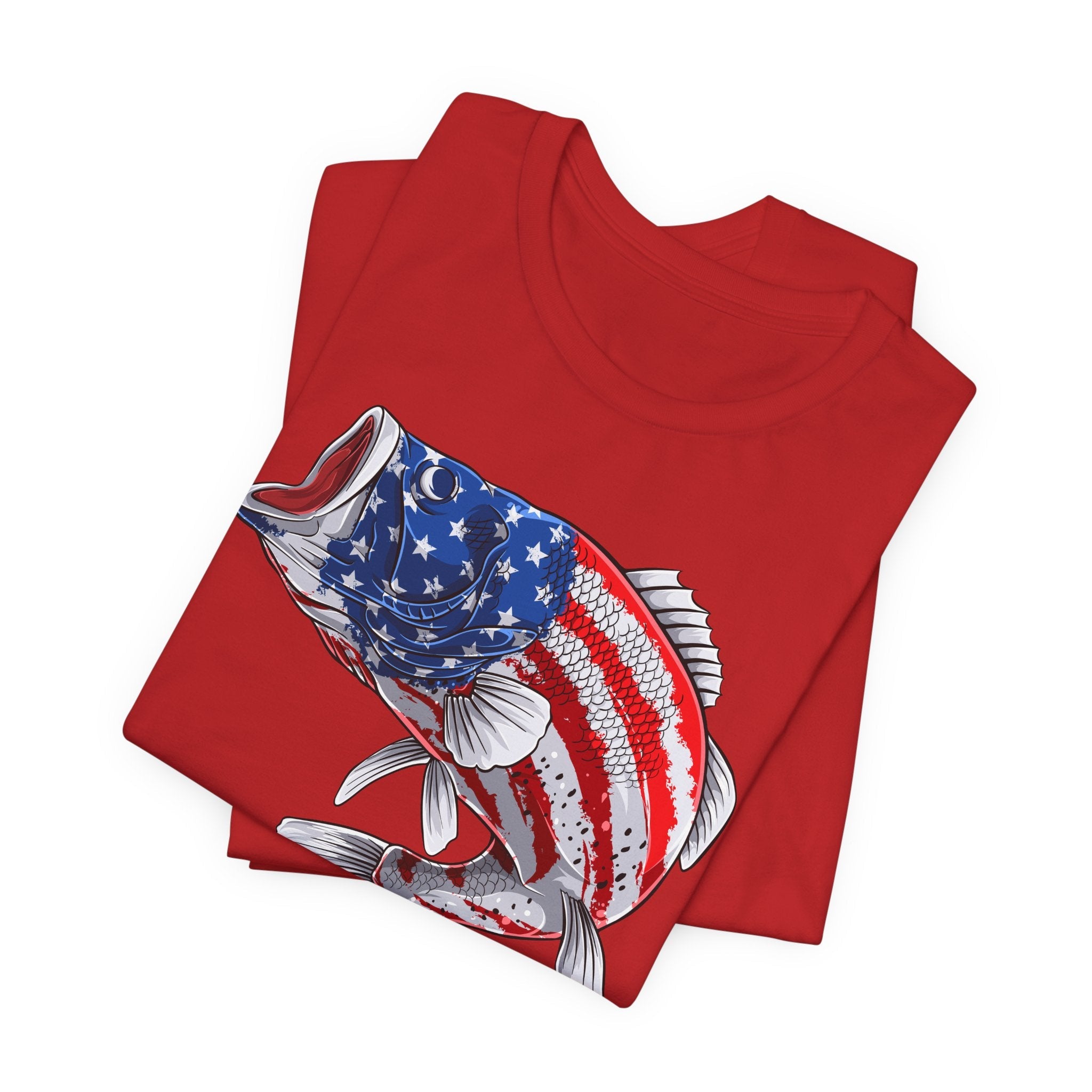 Patriotic Bass — Unisex Cotton Tee