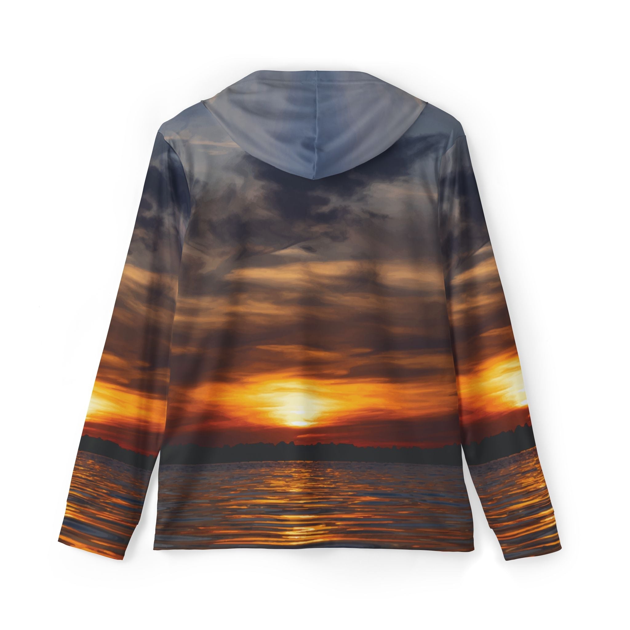 Lake Sunset — Unisex Fishing Pullover Hoodie (SPF 50+)