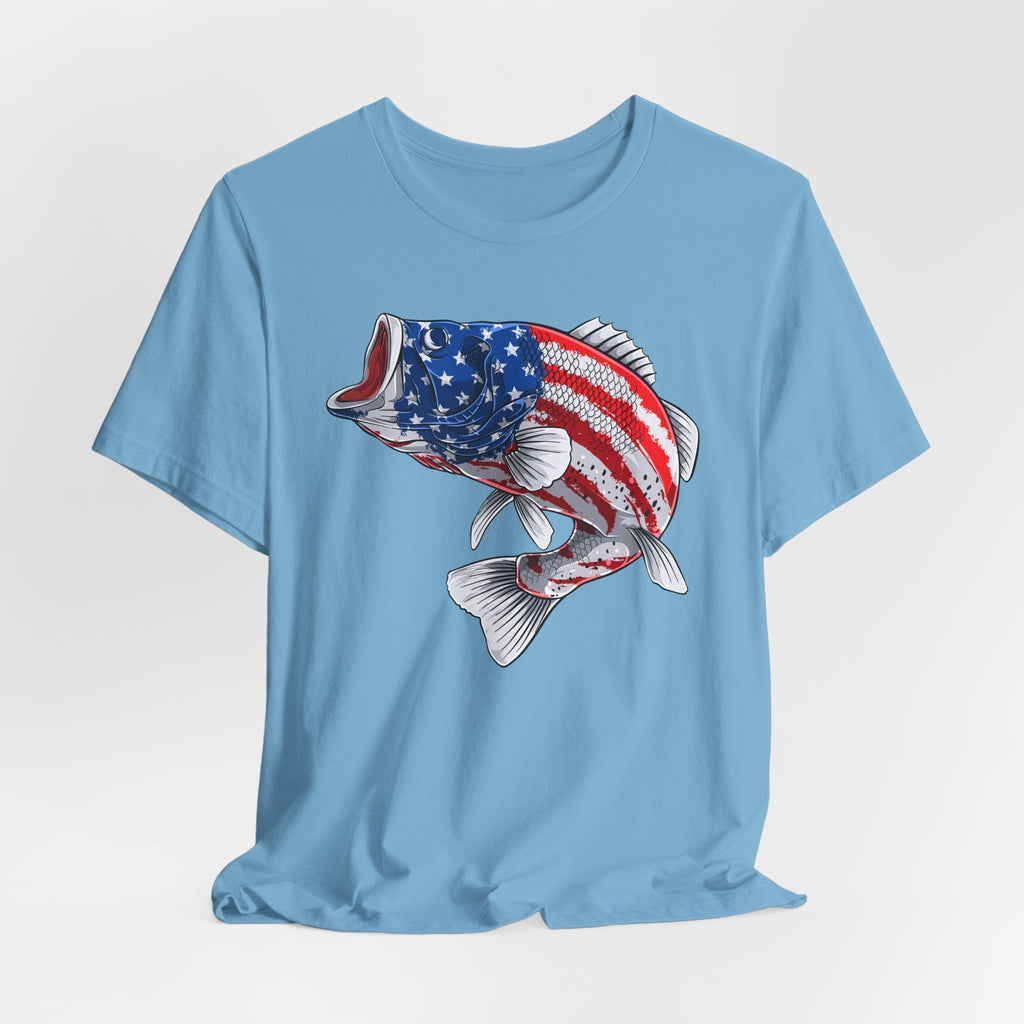 Patriotic Bass — Unisex Cotton Tee