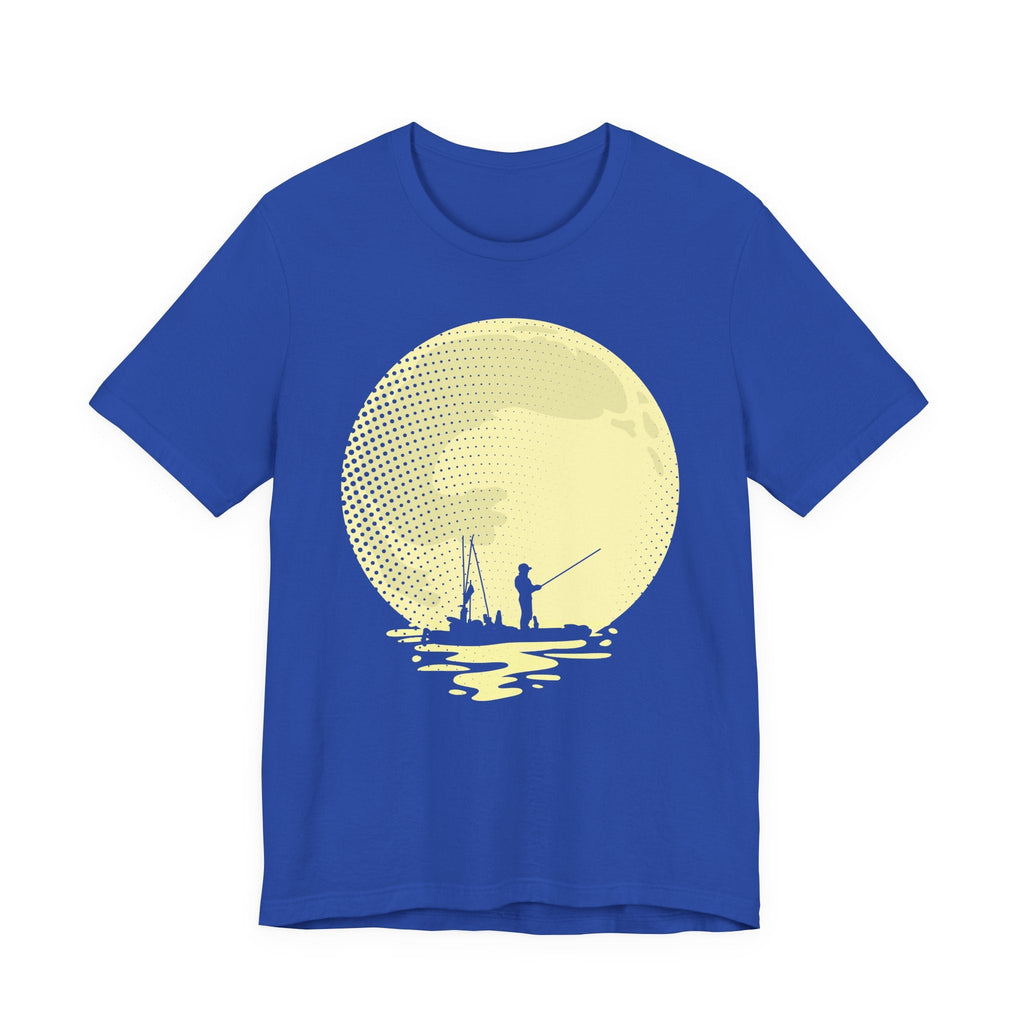 Full Moon Fishing (Kayak Edition) — Unisex Cotton Tee