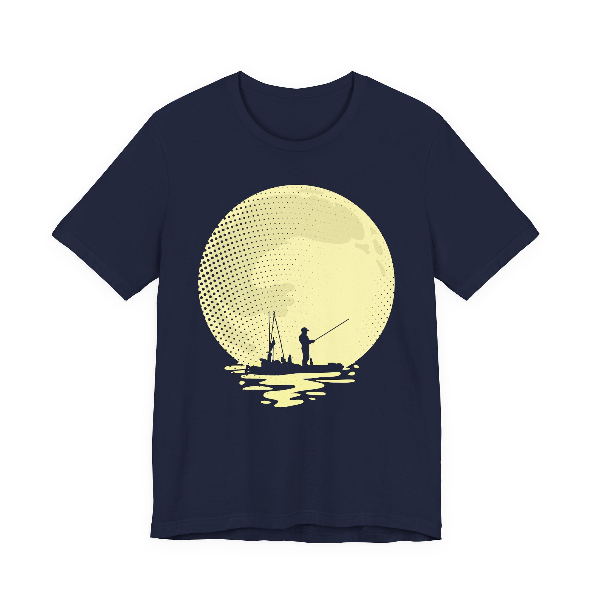 Full Moon Fishing (Kayak Edition) — Unisex Cotton Tee