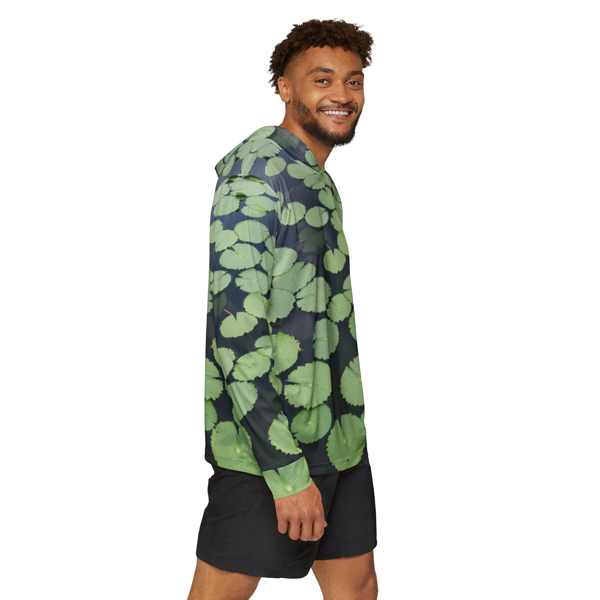 Lily Pads — Unisex Fishing Pullover Hoodie (SPF 50+)