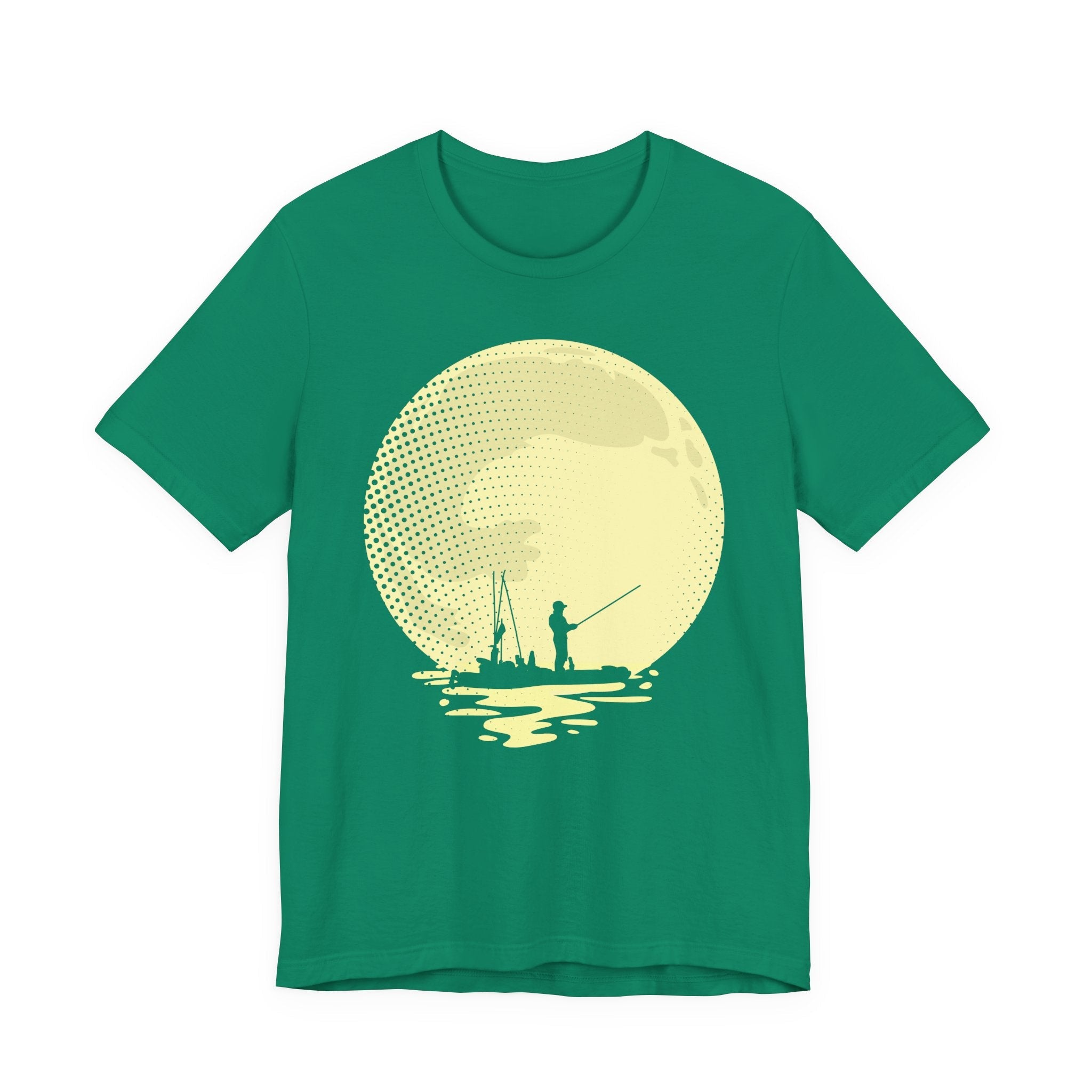 Full Moon Fishing (Kayak Edition) — Unisex Cotton Tee