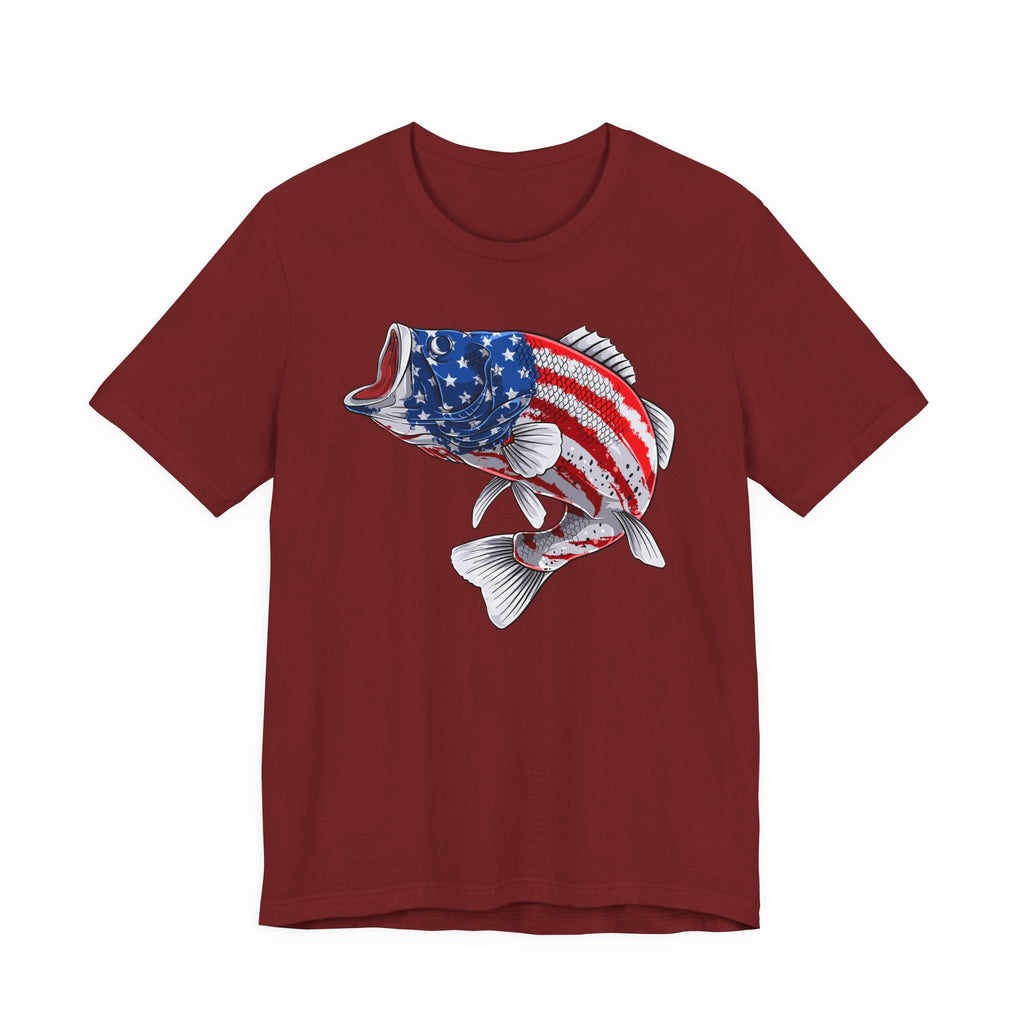 Patriotic Bass — Unisex Cotton Tee