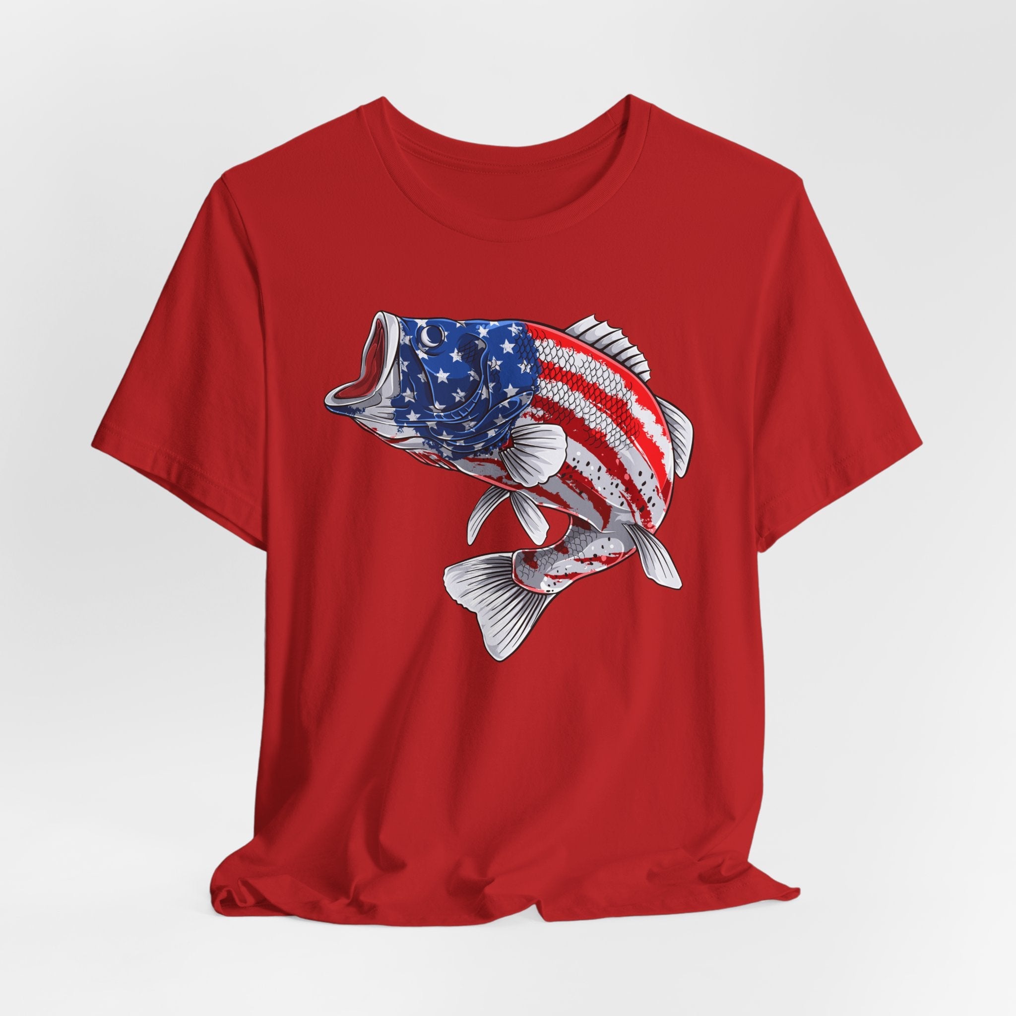 Patriotic Bass — Unisex Cotton Tee