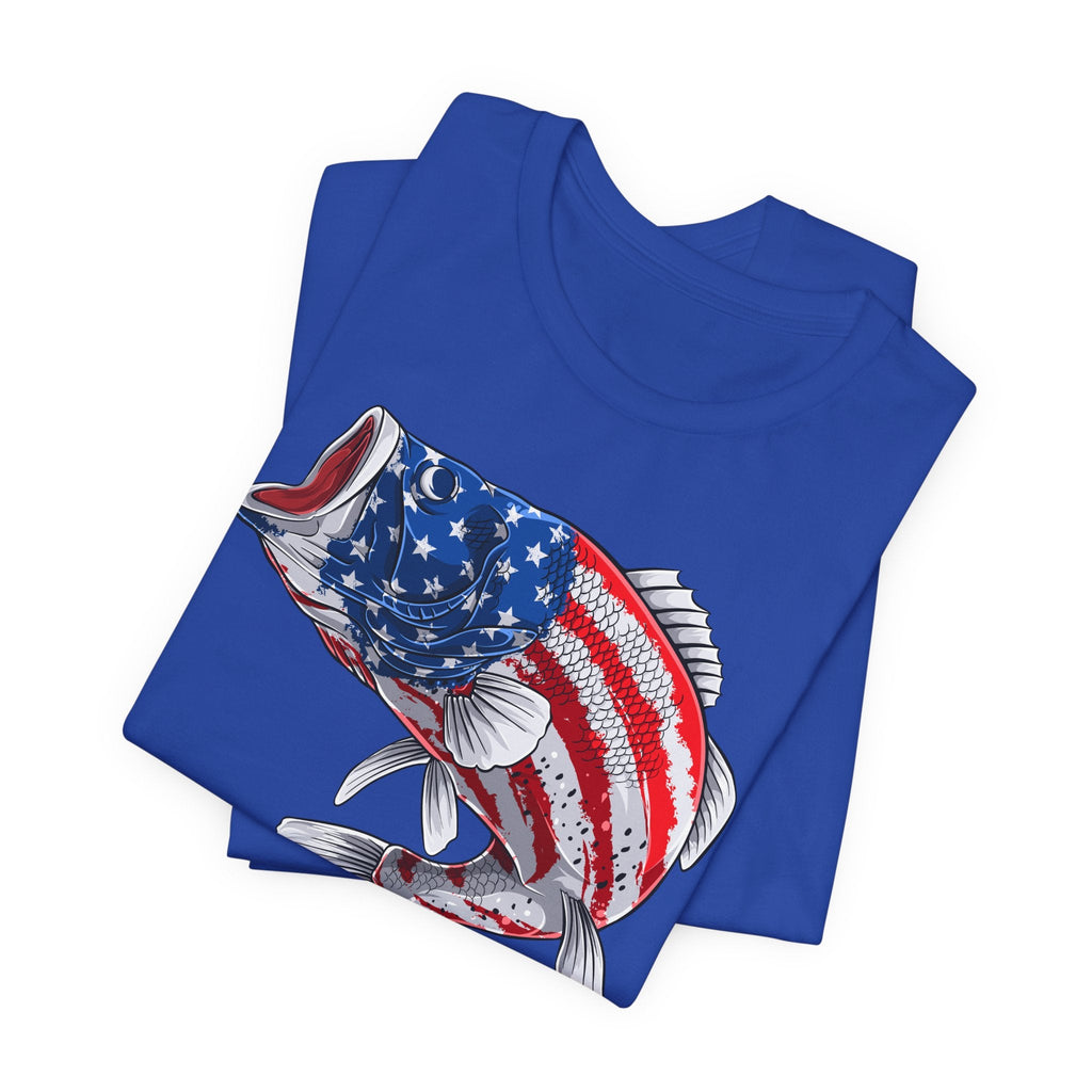Patriotic Bass — Unisex Cotton Tee