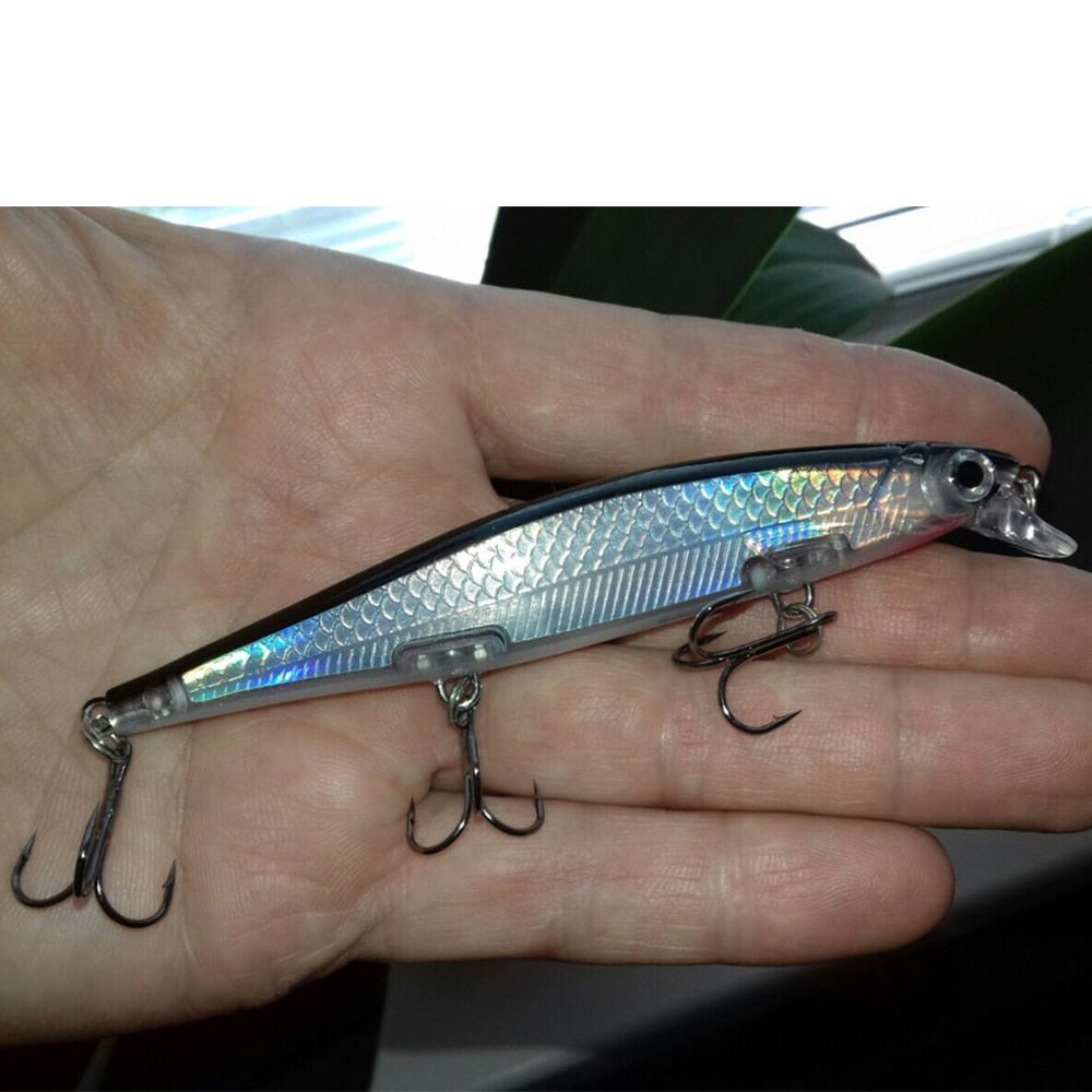 4.33 inches, 13g/.48 oz Jerkbait Bass, Pike, Walley, Striper Fishing.