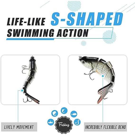 3-Pack: Fishing Lures for Bass, Striper, Musky