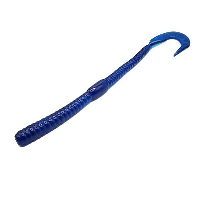Curl Tail 6"- Blue Silver Flake         (10 Pk)