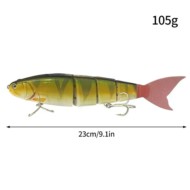 Swimbait Balam Length 23cm/9 inches Lure Madness Giant Bait Balam Lure for Big Bass, Striper, Pike, Musky Hard Lures Giant Baits Big Pike Jointed Lures