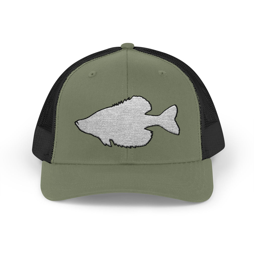 Crappie Silhouette — Embroidered Baseball Cap