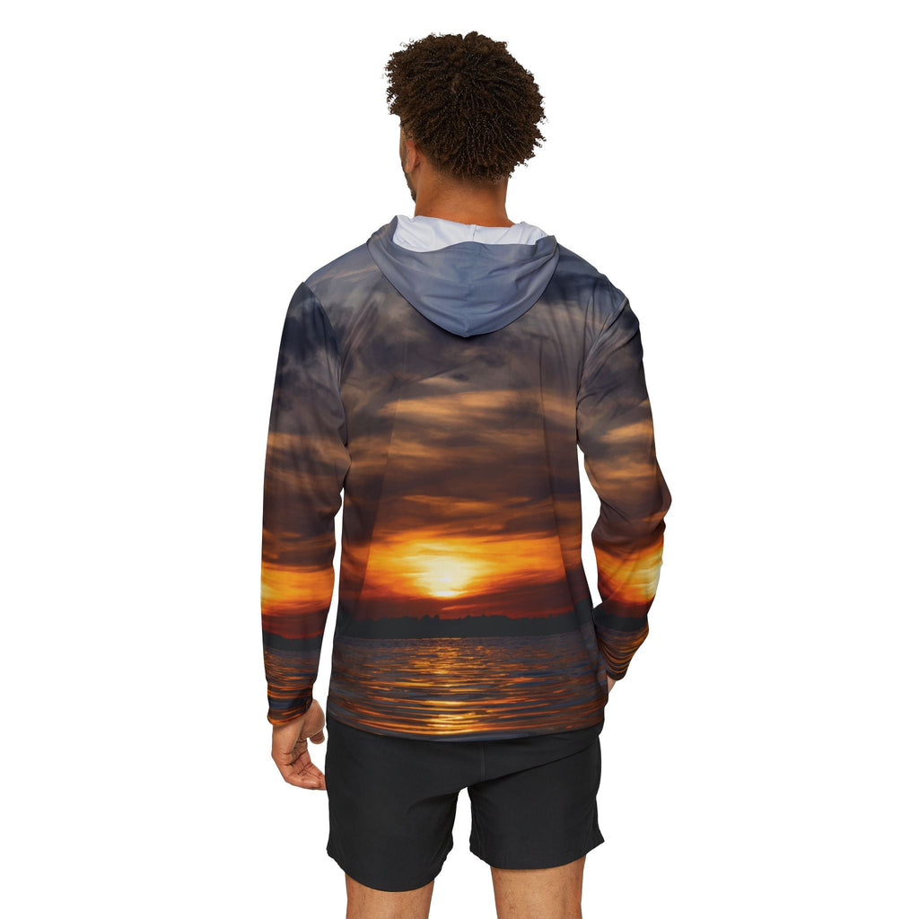 Lake Sunset — Unisex Fishing Pullover Hoodie (SPF 50+)