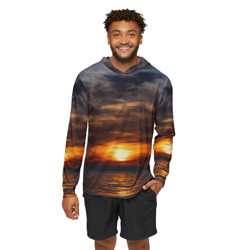Lake Sunset — Unisex Fishing Pullover Hoodie (SPF 50+)