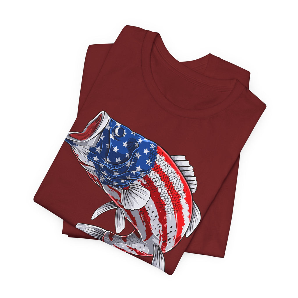 Patriotic Bass — Unisex Cotton Tee