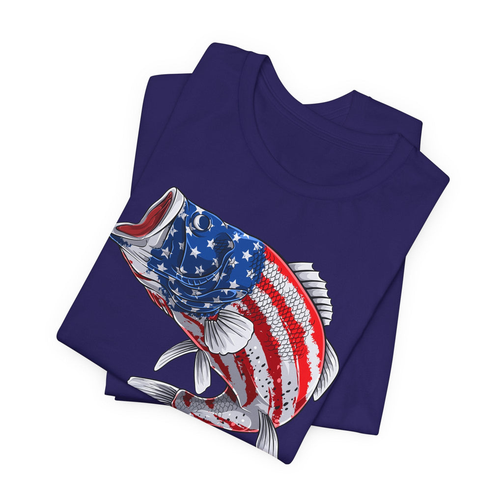 Patriotic Bass — Unisex Cotton Tee