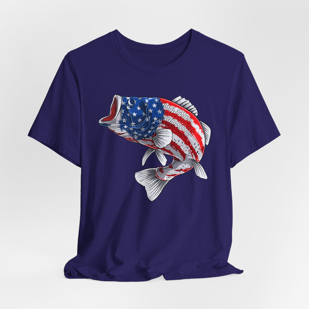 Patriotic Bass — Unisex Cotton Tee