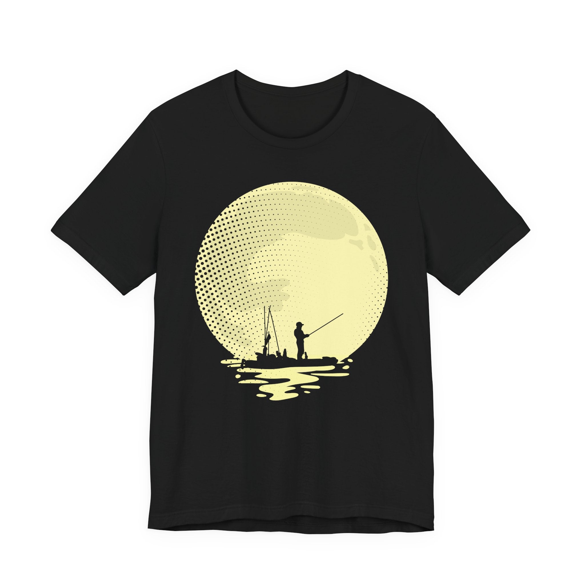 Full Moon Fishing (Kayak Edition) — Unisex Cotton Tee