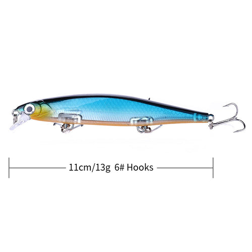 4.33 inches, 13g/.48 oz Jerkbait Bass, Pike, Walley, Striper Fishing.