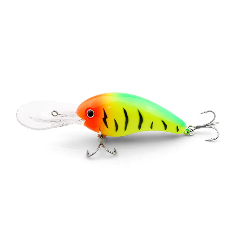 Yi Kun | KVD Rocker Fat Middle-Layer Deep-Dive Minnow 5XD/6XD Stainless Steel Saltwater Artificial Hard Bait Hooks for Sea Bass