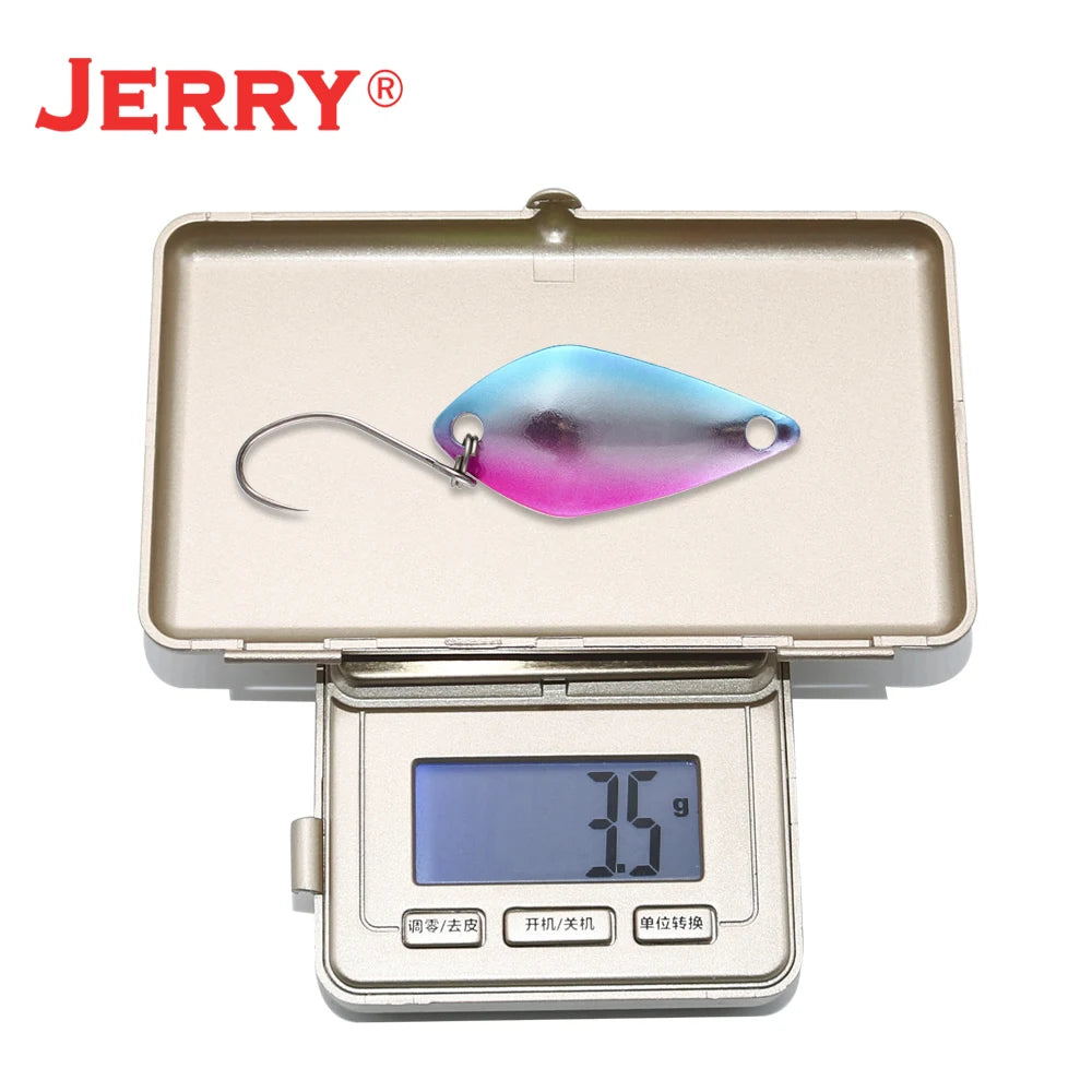 Jerry Aquarius High Quality Fishing Lures Artificial Bait Hard Bait Trout Spoons Metal Lures For Freshwater Fishing Single Hook