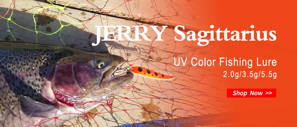 Jerry Aquarius High Quality Fishing Lures Artificial Bait Hard Bait Trout Spoons Metal Lures For Freshwater Fishing Single Hook