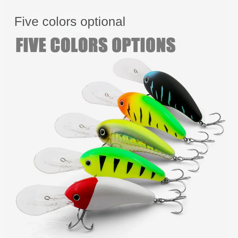 Yi Kun | KVD Rocker Fat Middle-Layer Deep-Dive Minnow 5XD/6XD Stainless Steel Saltwater Artificial Hard Bait Hooks for Sea Bass