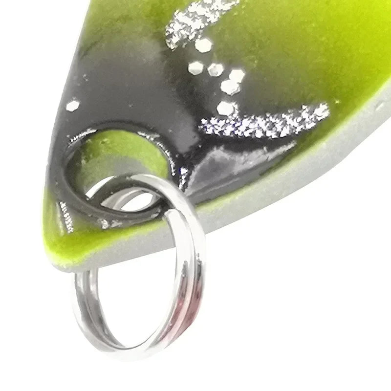 1 5pcs/lot 5g 3cm Fishing Tackle Bait Fishing Metal Spoon Lure Bait For Trout Bass Spoons Small Hard Sequins Spinner Spoon