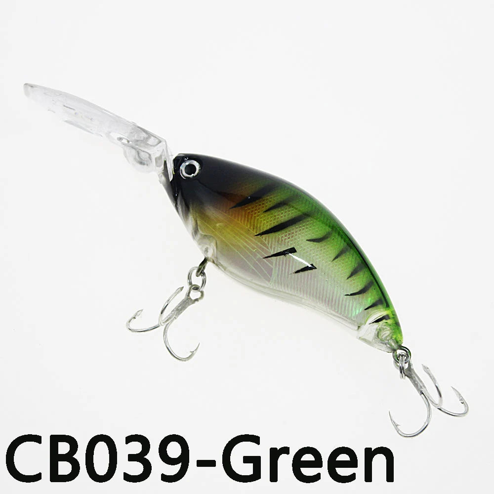 105mm 18g High Quality Deep Diving Crank Bait Minnow Crankbait Swimbait Long Tongue Trolling Wobblers Big Fish Fishing Lure Bait