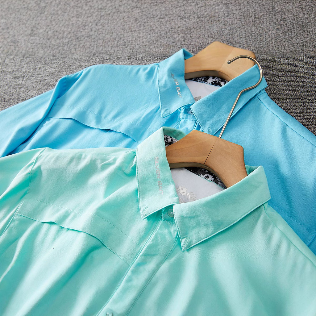 German Foreign Trade Large Size Outdoor Fishing Quick-drying Shirt Sunscreen Breathable Stretch Men's Workwear Loose Casual Shirt