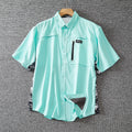 German Foreign Trade Large Size Outdoor Fishing Quick-drying Shirt Sunscreen Breathable Stretch Men's Workwear Loose Casual Shirt