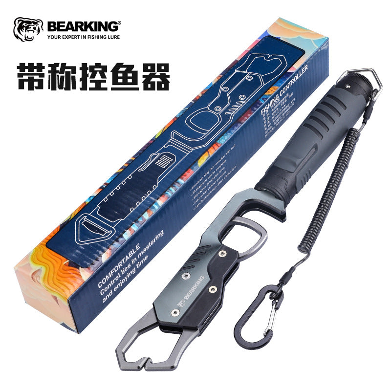 Bear king aluminum alloy road pliers rotatable with weighing fish controller metal multifunctional hook pliers wire cutting pliers