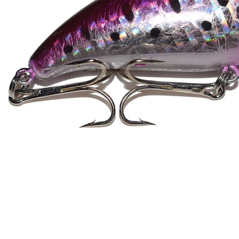 10cm 14.8g Deep Diving Crankbait Set 5 Colors Hard Lures Diving Bait Rattling Beads 8# Treble Hooks Bass Pike Fishing Wobbler