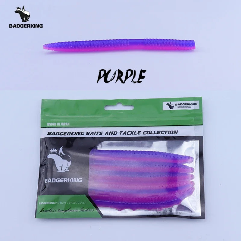 Length 14cm/5 inches Weight 11g/.38 Ounce Stick Bait Fishing Worm For Neko Rig, Wacky Rig, Weightless Rig, Weedless Rig Soft Silicone Gemany Material Tough Soft Plastic