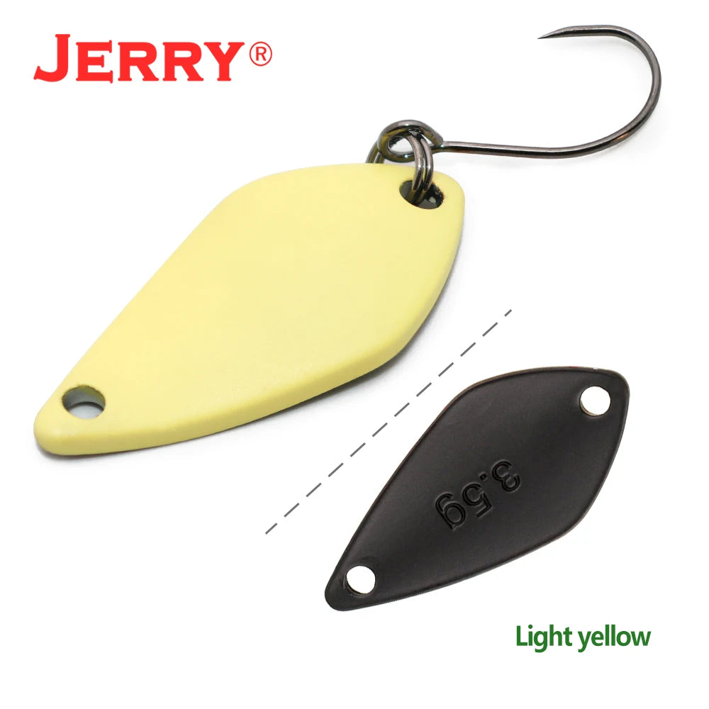 Jerry Aquarius High Quality Fishing Lures Artificial Bait Hard Bait Trout Spoons Metal Lures For Freshwater Fishing Single Hook