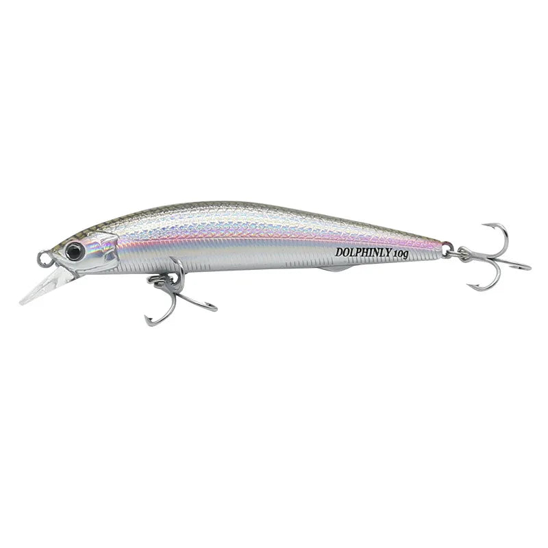 Shallow Diving Minnow Jerkbait - Floating Realistic Bionic Hard Bait for Bass, Trout & Walleye