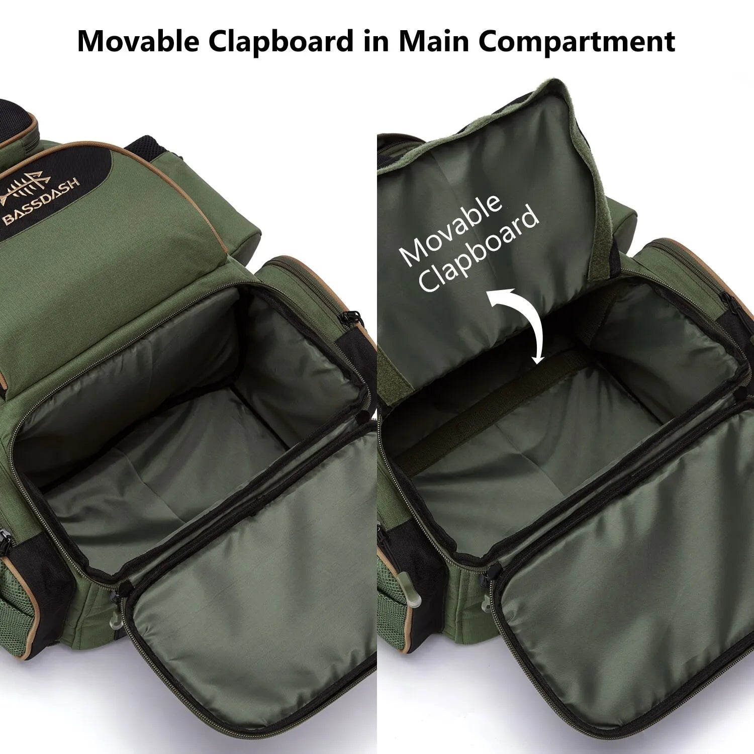 Lightweight Tactical Fishing Tackle Backpack – Multifunctional Tackle Bag with MOLLE, Rod Holders & Rain Cover