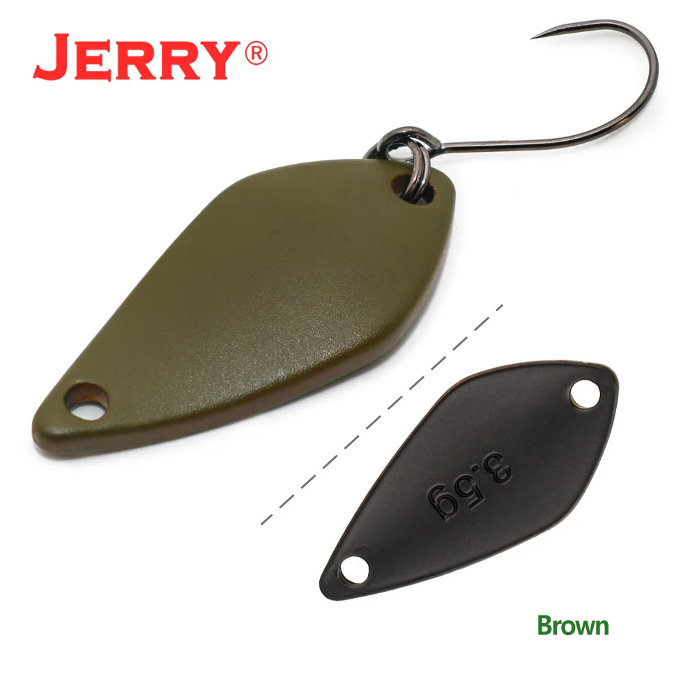 Jerry Aquarius High Quality Fishing Lures Artificial Bait Hard Bait Trout Spoons Metal Lures For Freshwater Fishing Single Hook