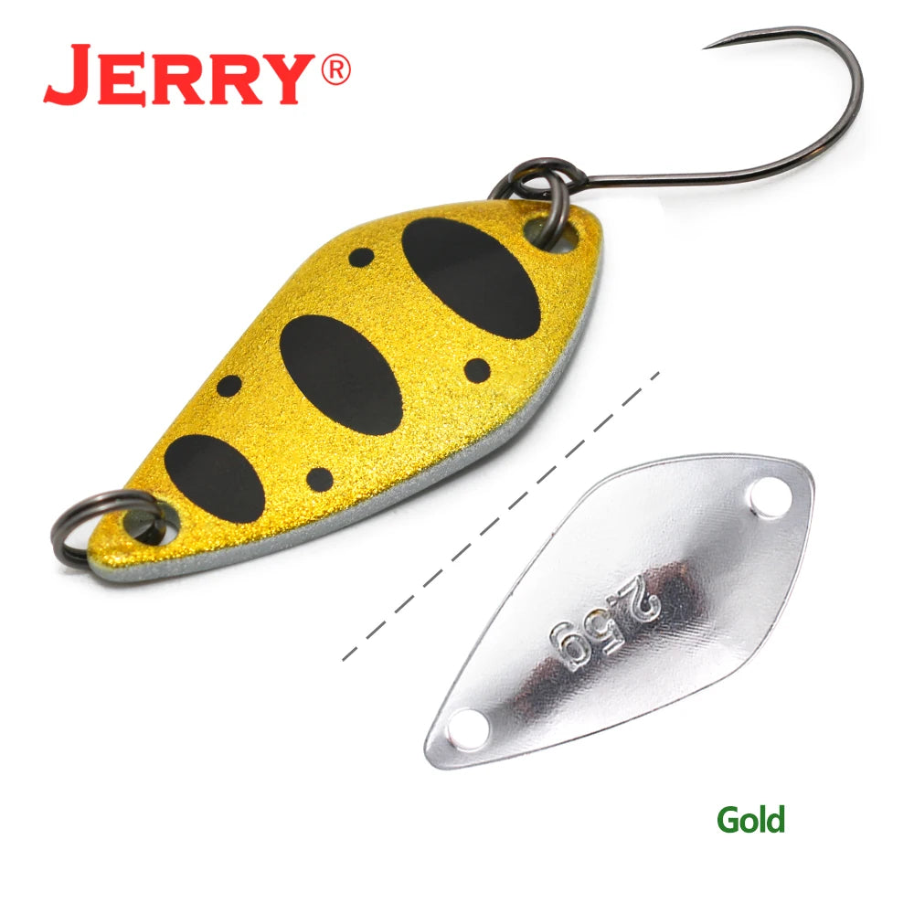 Jerry Aquarius High Quality Fishing Lures Artificial Bait Hard Bait Trout Spoons Metal Lures For Freshwater Fishing Single Hook