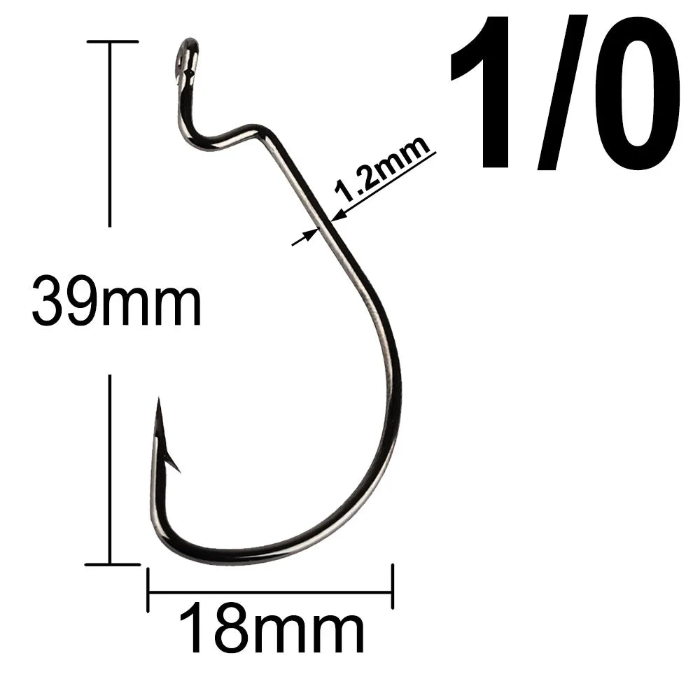 MERRYfishing Extra wide gap fishing hooks (25 pack)
