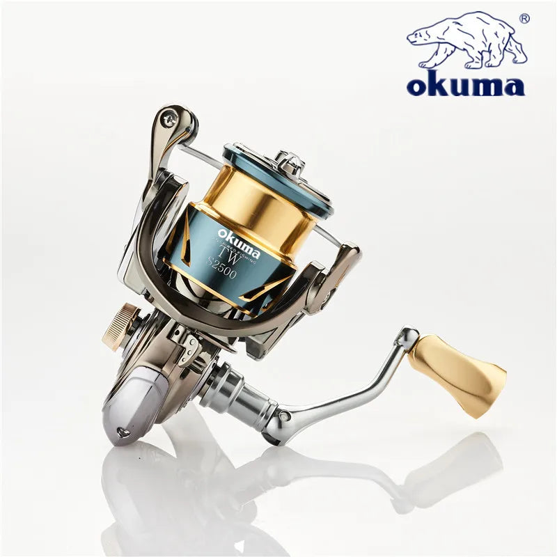 Okuma All Metal Fishing Reel 12+1BB15KG Max Drag Anti Seawater Rotating Reel 1000-5000