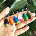 6pcs 1g 2g Fishing Spoons Metal Trout Lures Small Hard Bait Spinner Fishing Spoon with Single Hook