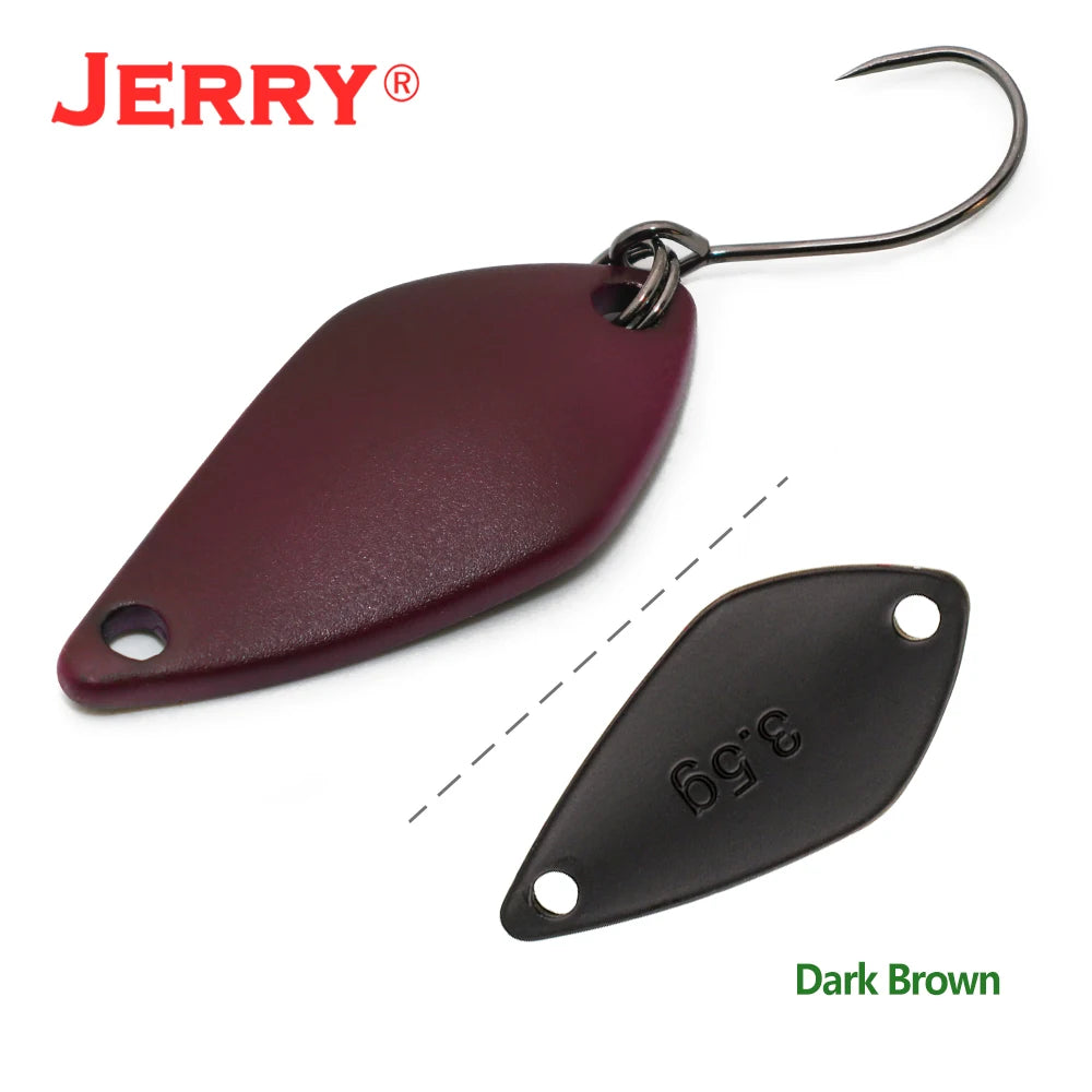 Jerry Aquarius High Quality Fishing Lures Artificial Bait Hard Bait Trout Spoons Metal Lures For Freshwater Fishing Single Hook