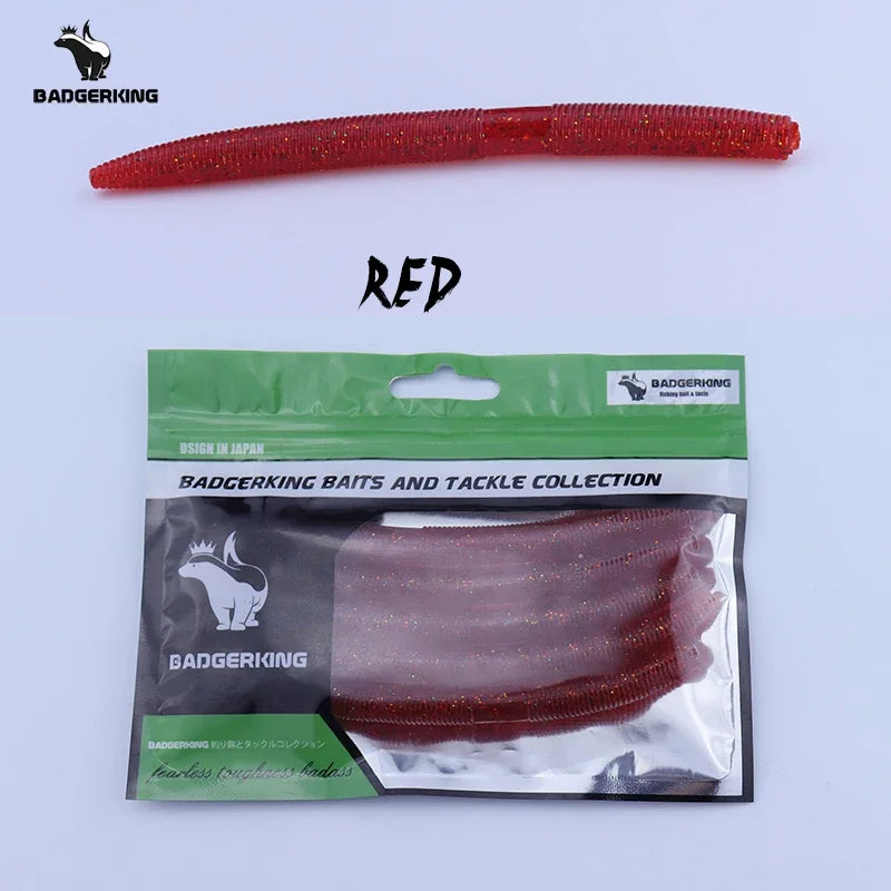 Length 14cm/5 inches Weight 11g/.38 Ounce Stick Bait Fishing Worm For Neko Rig, Wacky Rig, Weightless Rig, Weedless Rig Soft Silicone Gemany Material Tough Soft Plastic