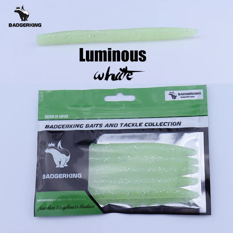 Length 14cm/5 inches Weight 11g/.38 Ounce Stick Bait Fishing Worm For Neko Rig, Wacky Rig, Weightless Rig, Weedless Rig Soft Silicone Gemany Material Tough Soft Plastic