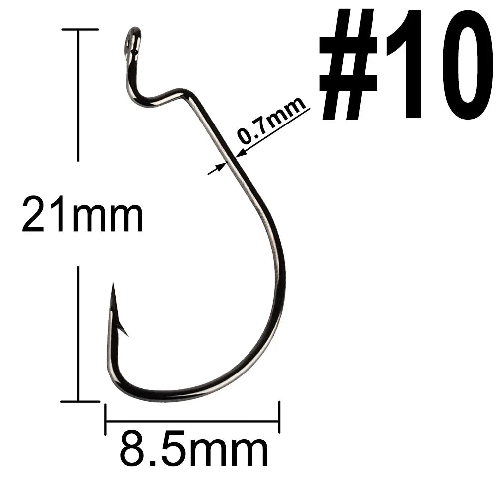 MERRYfishing Extra wide gap fishing hooks (25 pack)