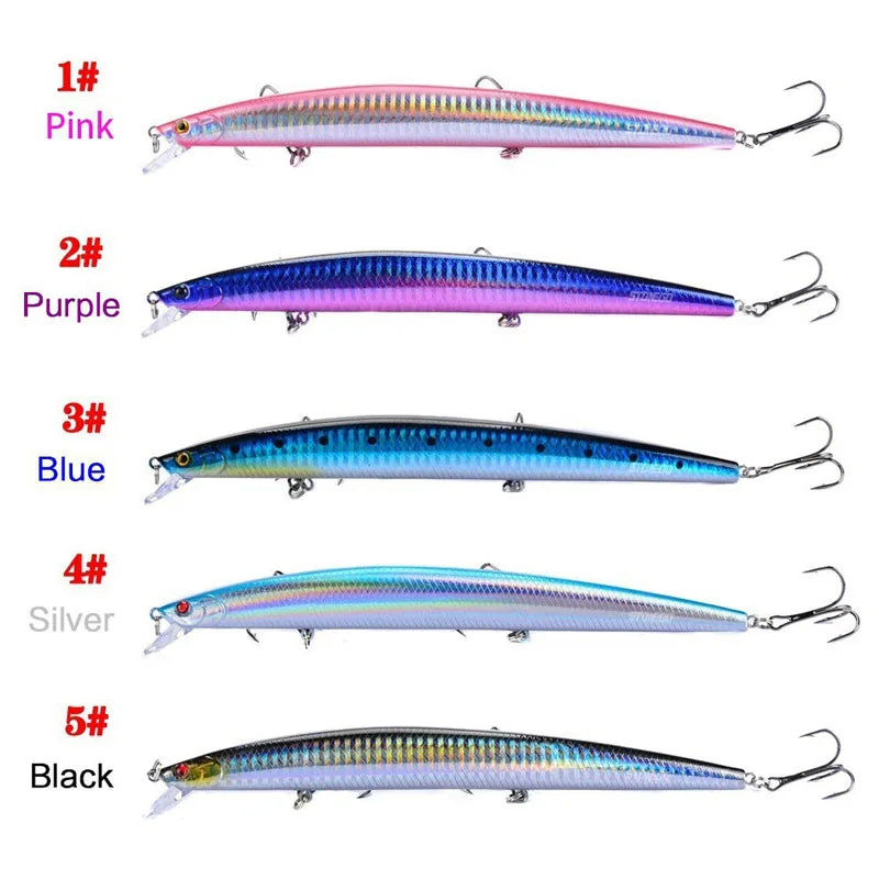 FLYSAND Fishing Lures Fishing Hard Bait Artificial Swimming Hard Baits Big Laser Minnow 18cm/7 inches 24g/.847 oz