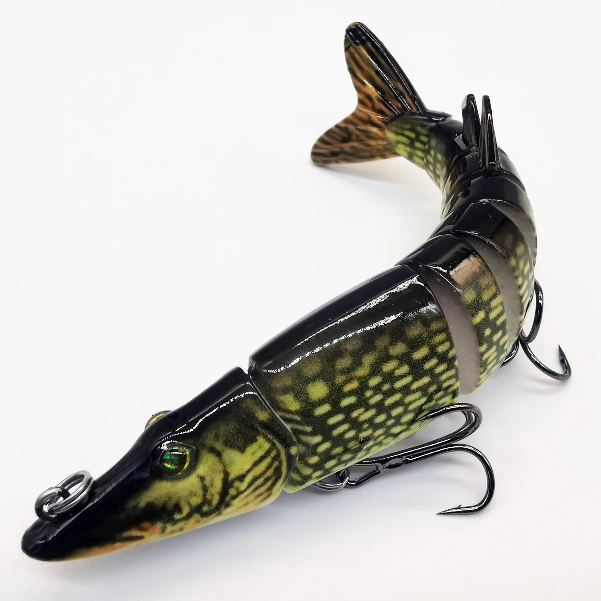 ANFS Fishing Lures for Bass, Pike Muskie Multi Jointed Swimbaits Slow Sinking Lures Freshwater/ Saltwater