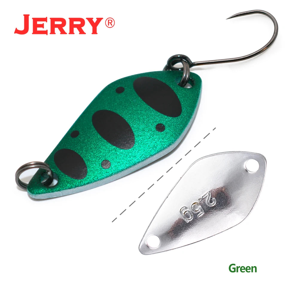 Jerry Aquarius High Quality Fishing Lures Artificial Bait Hard Bait Trout Spoons Metal Lures For Freshwater Fishing Single Hook