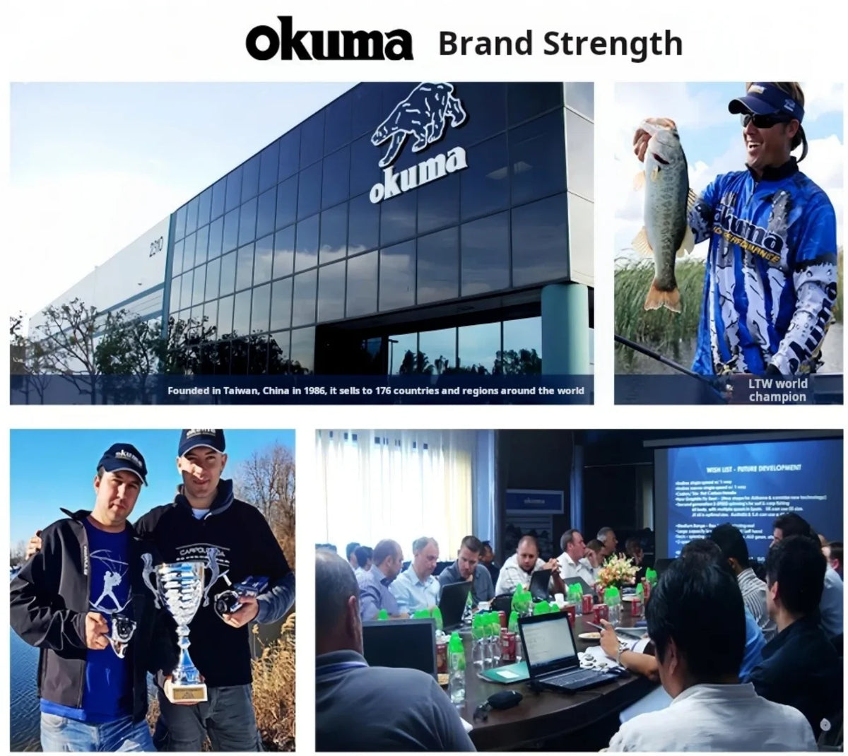 Okuma All Metal Fishing Reel 12+1BB15KG Max Drag Anti Seawater Rotating Reel 1000-5000