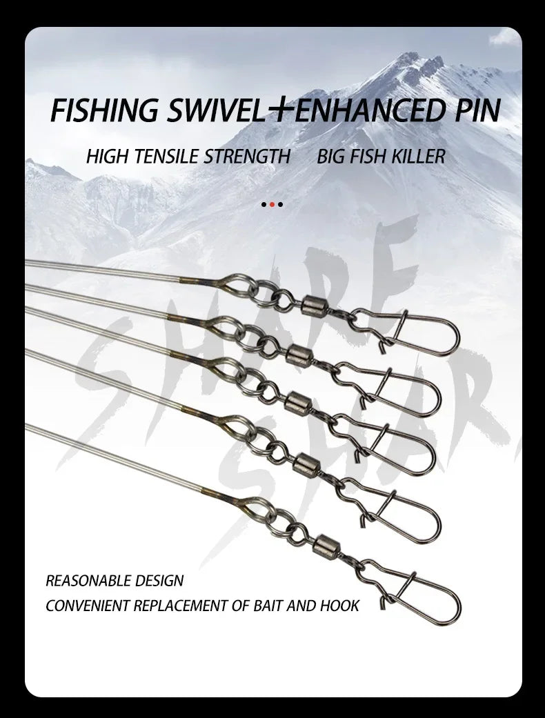 5 Arms Alabama Fishing Accessory for Bass Fishing with Barrel Swivels Bait Accessory